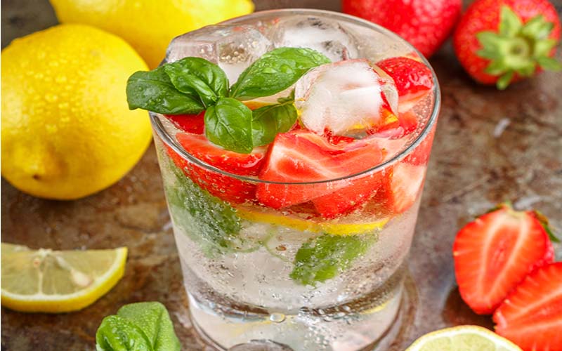 Strawberry Lemon Basil Water Van Putte Gardens