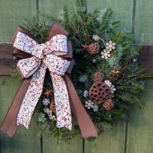 Custom Decorated Wreath - Rustic Woodland