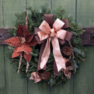 Custom Decorated Wreath - Hot Cocoa