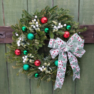 Custom Decorated Wreath - Merry Berry